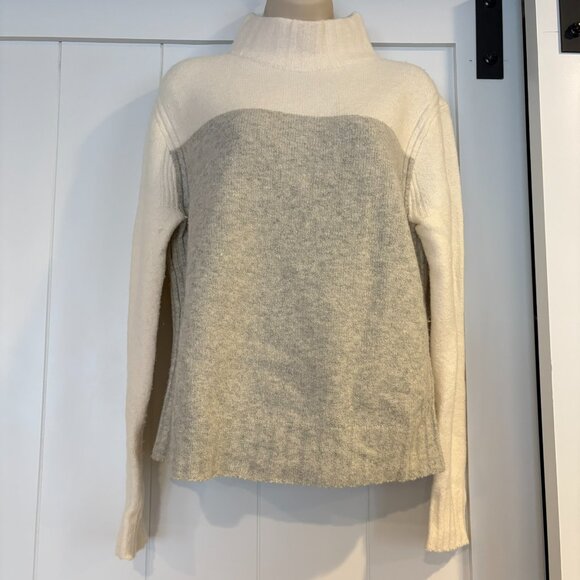 J. Crew Sweaters - J. Crew colorblock mock turtle neck sweater, size M, very gently worn
